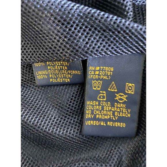 VTG Tommy Hilfiger Golf Jacket Men's XL Crest Full Zip Mesh Lined Blue Troon - Picture 7 of 7